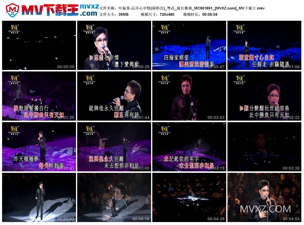 叶振棠-忘尽心中情(演唱会)_粤语_流行歌曲_MC901891